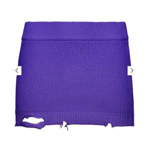 Revolve SER.O.YA Skirt Womens Medium Purple Alora Mini Ribbed Knit Fitted NWOT